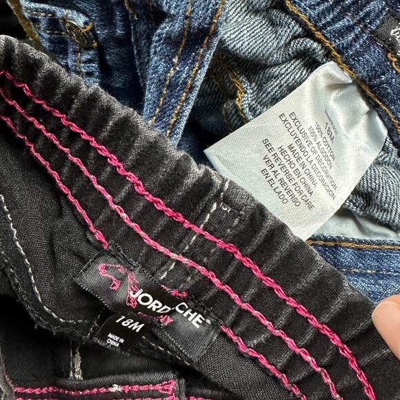 7 Piece Bundle Lot 12-18M Girls 18M Toddler Spongebob Jeans Dress Top Clothes - Picture 12 of 14